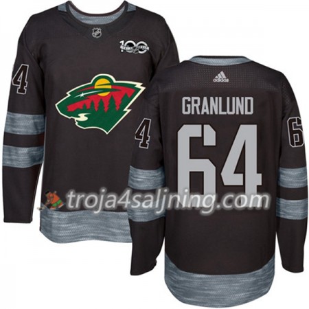 Minnesota Wild tröja Mikael Granlund 64 1917-2017 100th Anniversary Adidas Svart Authentic - NHL Tröjor Herr Minnesota Wild tröja Mikael Granlund 64 1917-2017 100th Anniversary Adidas Svart Authentic - NHL Tröjor Herr